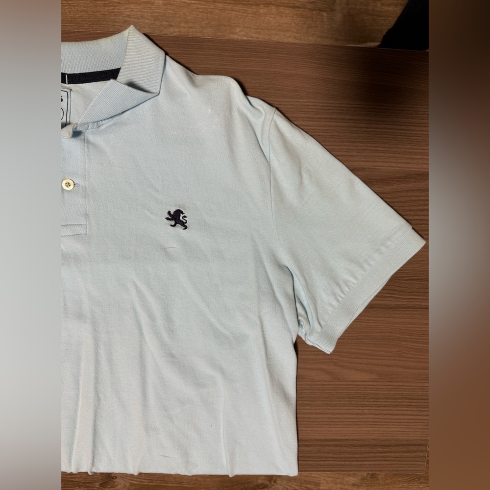 Like new blue shirt Express pique polo stretch Large for men